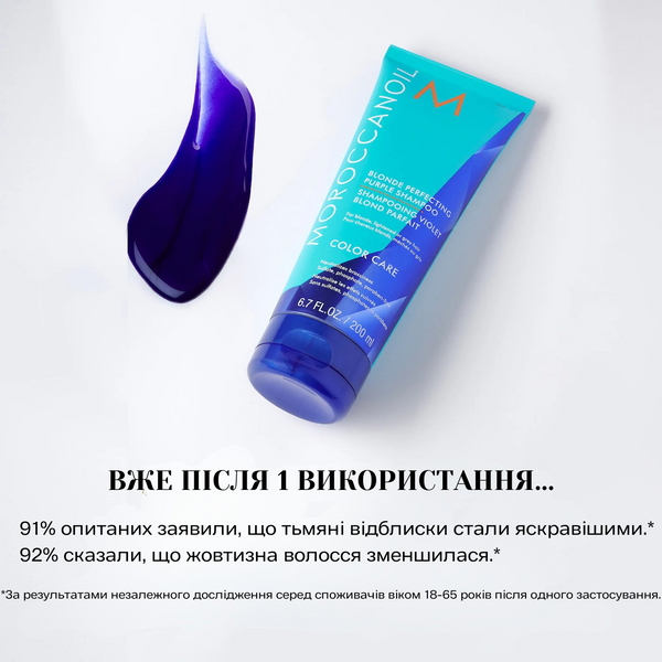 Тонізуючий Шампунь із Фіолетовим Пігментом Moroccanoil Blonde Perfecting Purple Shampoo 70 ml 200211 фото