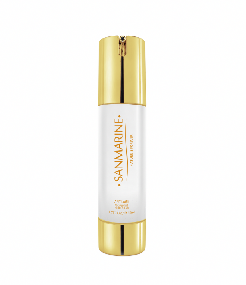 Поліпептидний нічний крем для обличчя Anti-age Polypeptide Night Cream Sanmarine, 50 мл 6376 фото