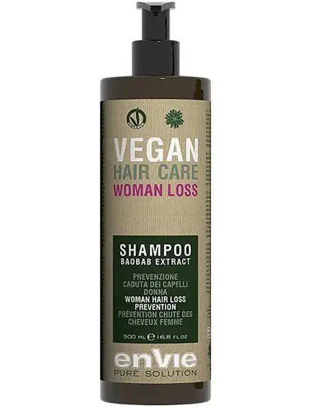Шампунь жіночий проти випадіння волосся Envie Vegan Hair Care Woman Loss Shampoo 500 мл EN850 фото