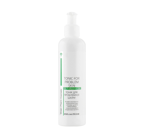 Тонік для проблемної шкіри обличчя Cosmetic Tonic For Problem Skin Green Pharm, 250 мл 3523 фото