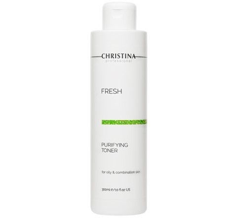 Очищуючий тонік з лемонграсом для жирної шкіри обличчя Fresh Purifying Toner For Oily Skin With Lemongrass Christina, 300 мл 537 фото