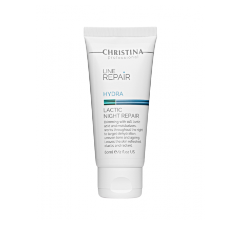 Крем для обличчя 'Нічне відновлення' з молочною кислотою Line Repair Hydra Lactic Night Repair Christina, 60 мл 4011 фото