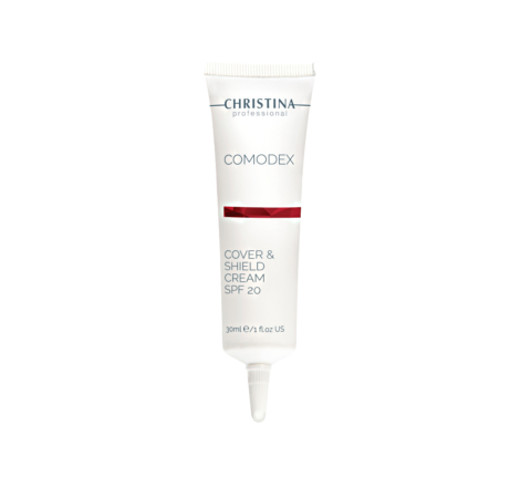Крем для обличчя з тонуючим ефектом з SPF 20 Comodex Cover & Shield Cream SPF 20 Сhristina, 30 мл 597 фото