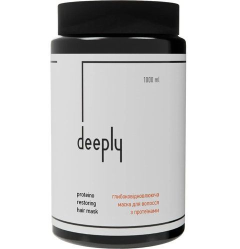Глибоковідновлююча маска для волосся з протеїнами deeply protein restoring hair mask 1000мл  DP0032 фото