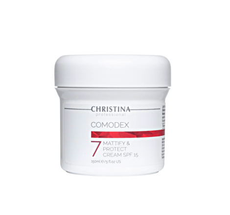 Матуючий захисний крем для обличчя SPF 15 (крок 7) Comodex Mattify & Protect Cream SPF 15 Christina, 150 мл 612 фото
